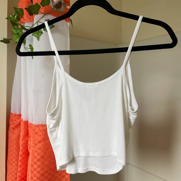 White Ribbed Tank - Picture 4 of 4